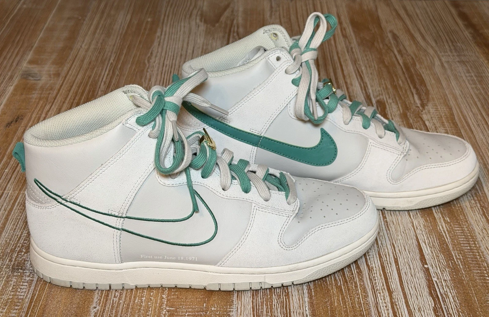 Nike Dunk High SE First Use Pack Mens Sz 11.5 Light Bone Green Sail DH0960-001