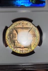 1958 D Toned Franklin Half Dollar NGC MS 65 FBL See Video Toning Old Holder Coin