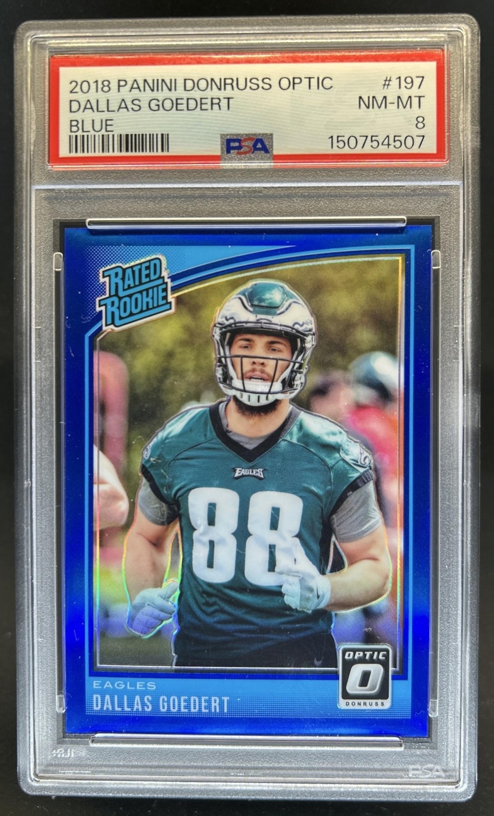 Dallas Goedert Panini Donruss Optic #197 Blue