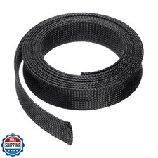 uxcell 10 Ft - 1.25 Inch Expandable Braided Cable Sleeve, PET Cable Managemen