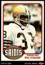 1976 Topps #353 Mike Strachan Saints RC Iowa St 7 - NM