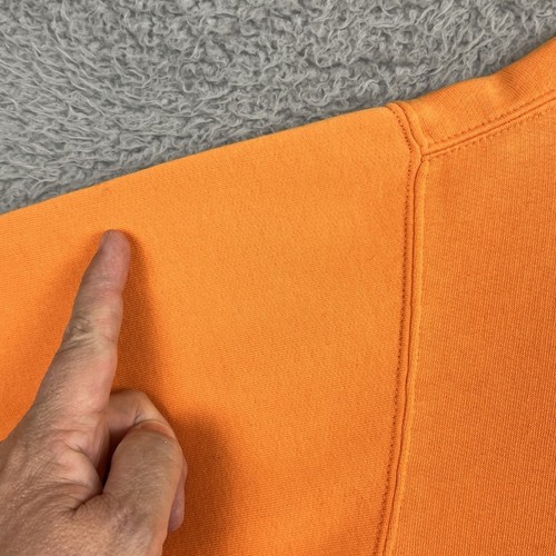 Nike Sweatshirt YOUTH XL 16/18 Orange Blue Arch Logo Center Swoosh Crewneck Y2k - Picture 8 of 24