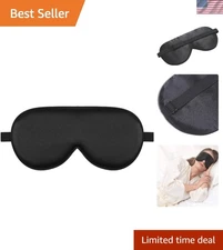 Organic Silk Sleep Mask Cool Super Smooth Eye Cover Genuine Mulberry Silk Fac...