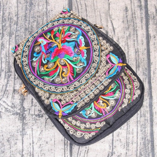 Sac cabas de luxe en soie brodée - Sac bandoulière artisanal chinois