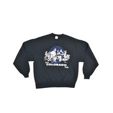 Vintage 1996 Looney Tunes That's Colorado Folks Crewneck Sweatshirt Size L