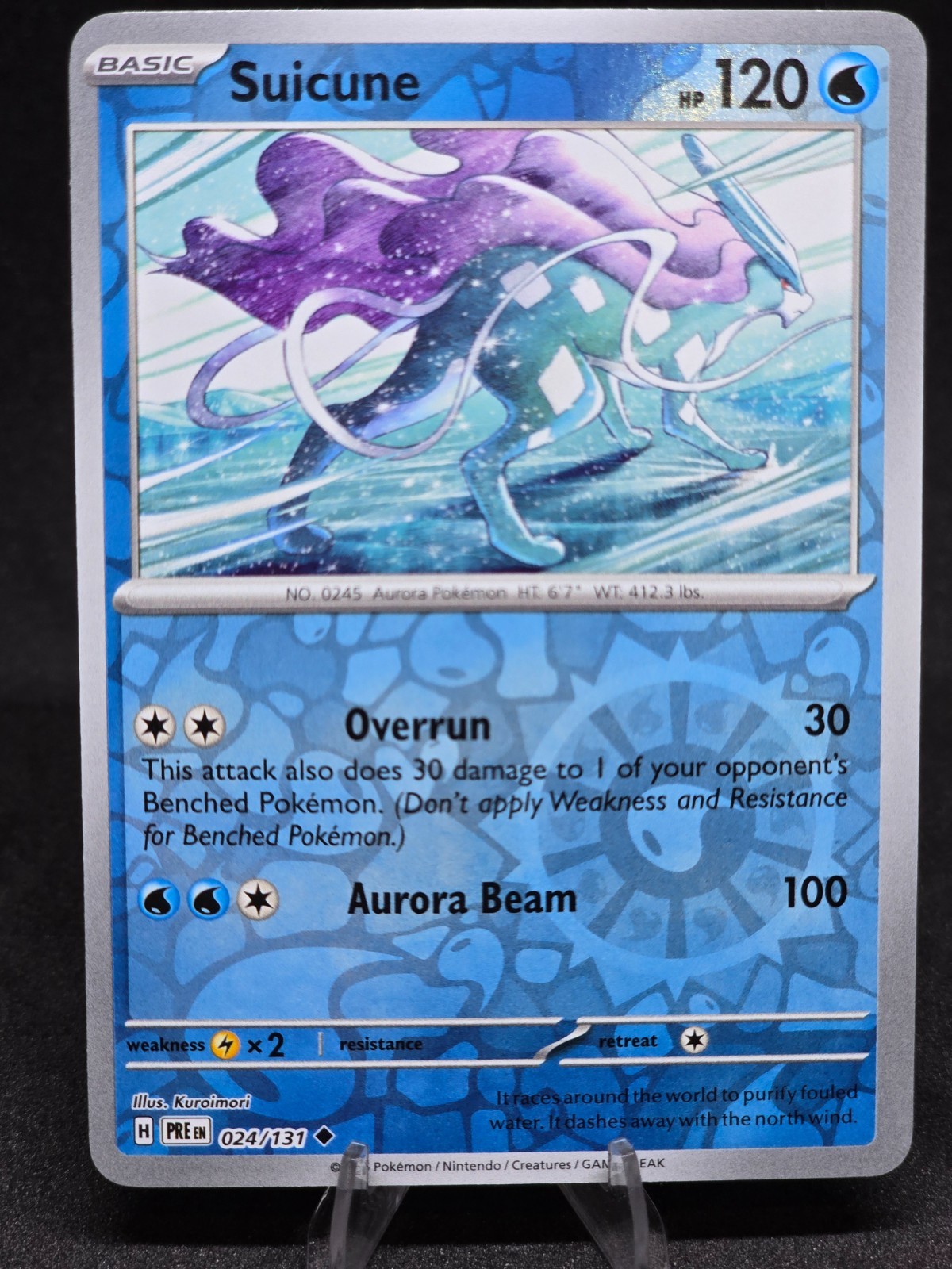 Pokémon TCG Suicune 024/131 Prismatic Evolutions Reverse Holo NM