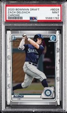 2020 BOWMAN DRAFT CHROME #BD28 ZACH DELOACH PSA 9