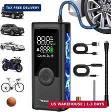 Tiny Pump Mini Bike Tire Pump - Max 120PSI Portable Electric Bicycle Air Pump wi