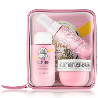 Sol de Janeiro 3-piece Gift Jet Set Body Wash, Cream, Mist Travel Set New