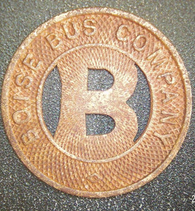 Boise Bus Company (Idaho) transit token