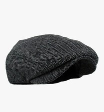 NEW Men'S Classic Herringbone Tweed Wool Blend Newsboy Ivy Hat Large/X-Large