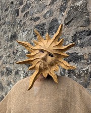 Papier-mache mask "Solar Sage". 100% Handcrafted