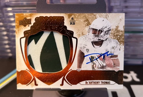 2014 Exquisite Collection Bronze #113 DE'ANTHONY THOMAS Rookie Patch AUTO RC /20