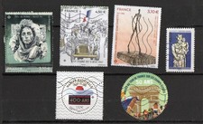 Bon lot de timbres France oblitérés jusqu'en 2026