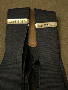 Carhartt Suspenders Blue Mens Heavy Duty Utility One Size Adult.
