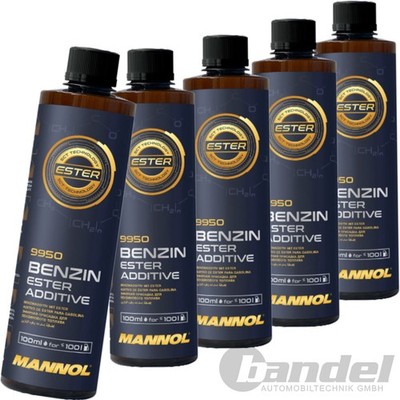 5x 450mL MANNOL BENZIN ESTER ADDITIV MOTORREINIGER KRAFTSTOFF SYSTEM REINIGER