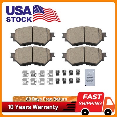Front Premium Ceramic Brake Pads for Mazda 3/3Sport 2014-2018 2.0L 2.5L BM/BN
