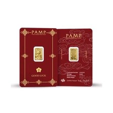 PAMP Gold Bar 2.5 Grams 9999 Gold Lucky Cat Blister + Protective Case