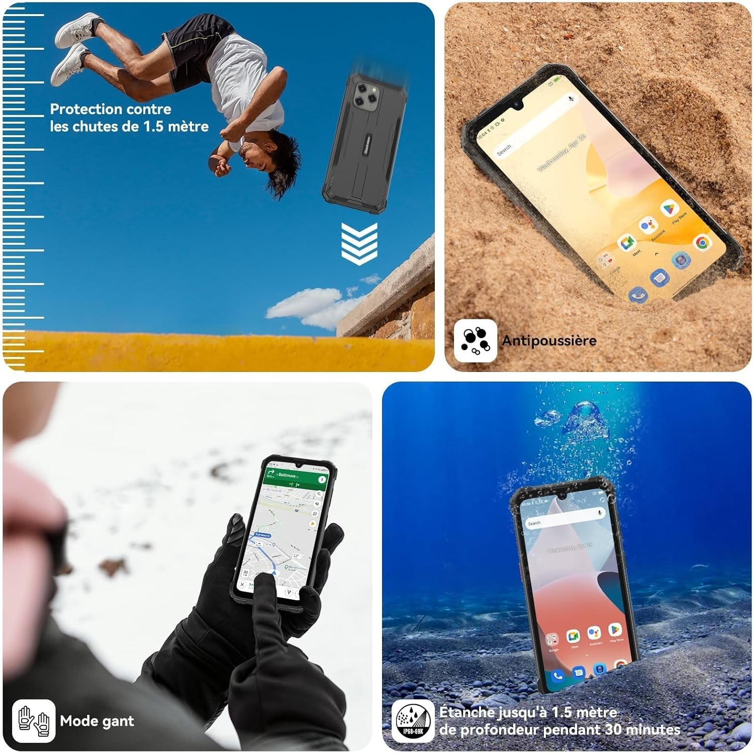 smartphone android faceid – vue détaillée