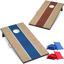 Tixwook Cornhole Sets 4 X 2 Ft/With 8 Bean Bags Regulation Size Corn Hole Games