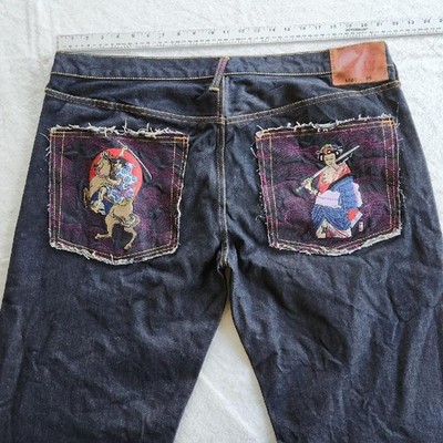 Vintage RMC Red Monkey Company Martin Ksohoh Denim Jeans Tag Size 42 Lot 1002