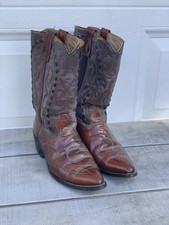 Vintage Acme Black Cowboy Boots Size 10 D Western Made In USA