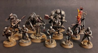 Trench Crusade Warband Heretic Legion komplett bemalt Painted Warhammer