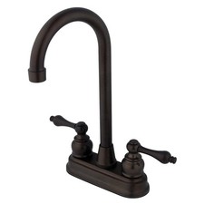 Kingston Brass KB495AL Victorian High-Arch Bar Faucet, 4-3/4", Oil Rubbed Bronze