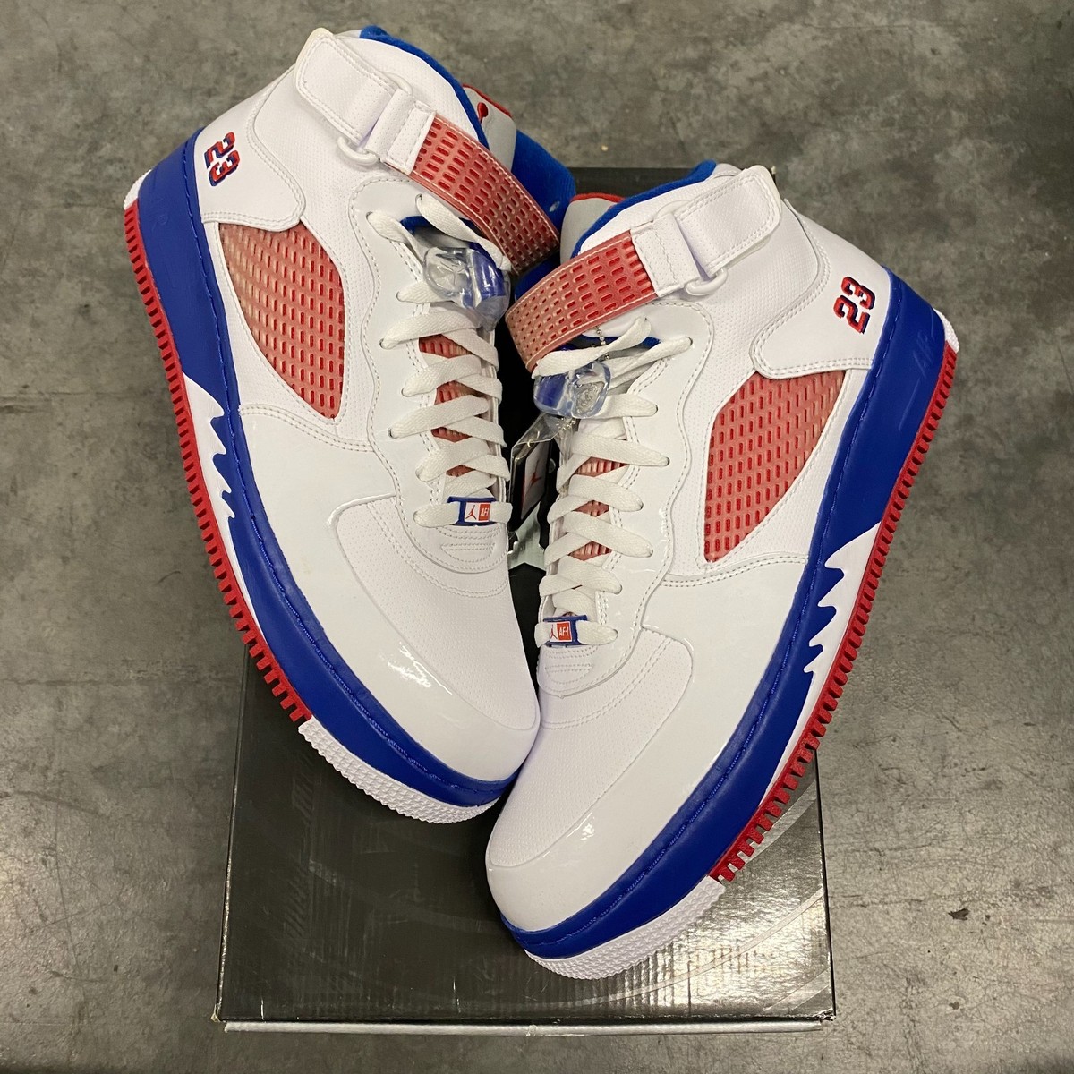 Size Nike Air Jordan Fusion Red Blue Ribbon 318608-162