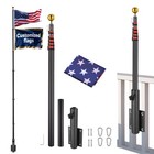 Yescom 20Ft Telescoping Flagpole with Dock/Deck Mount Display Sign for Events — photo 10