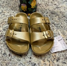 Birkenstock Arizona EVA Kids Sz 11 US/EUR 29 Sandal-Glamorous Gold -1022939 NEW