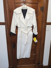 Vintage Forecaster of Boston Long White Coat 9/10 w/Tags