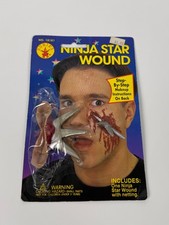 Vintage Rubie's Costume Ninja Star Wound Costume Accessory Makeup 90's Halloween