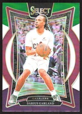 6951K 2024-25 Panini Select #39 Darius Garland Green White Purple Prizm