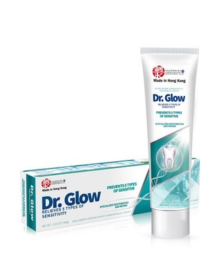 Dr. Glow Sensitive Toothpaste Fluoride Free - Hydroxyapatite Enamel Repair Mint