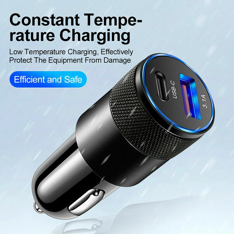 30W Fast Charge USB PD Type-C Car Charger Adapter For iPhone 16 15 14 13 Pro Max - Image 4 of 4