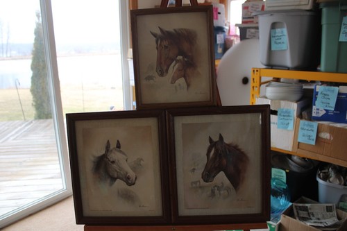 Ruane Manning 3 Framed Vintage Horse Art Prints Litho 8 x 10 Donald Art Co 1987 - Picture 11 of 11