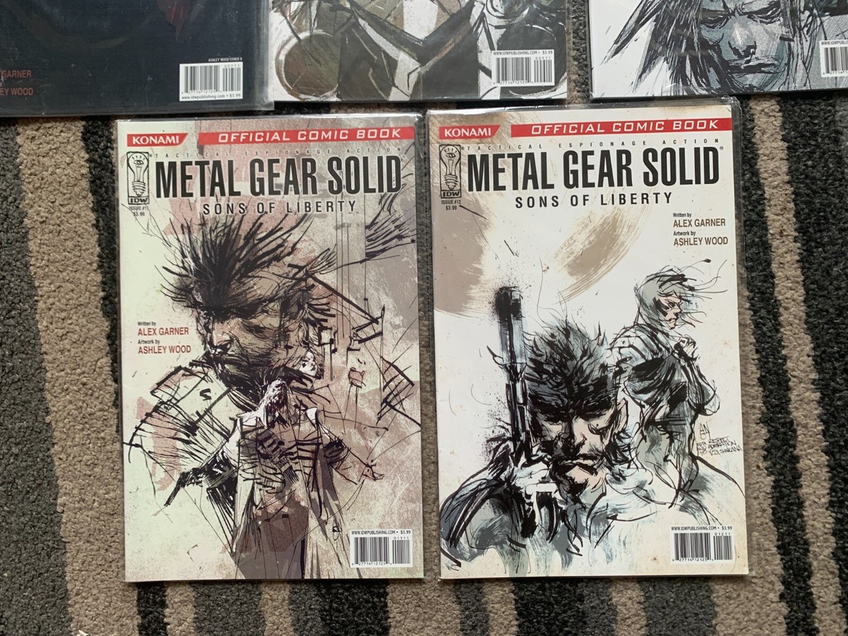 IDW メタルギアソリッド 1-2,4-9,11-12 アメコミ Metal Gear Solid Sons Of Liberty IDW #0 #1 #6 #7 #9 #10 #11