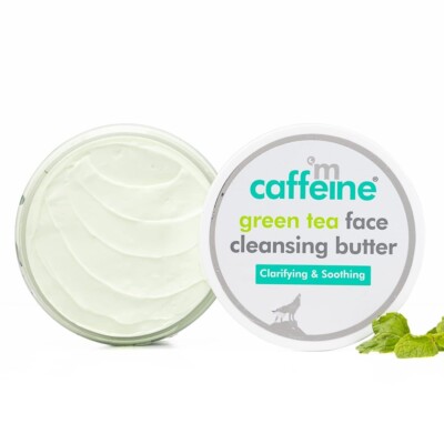 mCoffein Green Tea Face Cleansing Butter (100gm) Makeup Remover Cleansing Balm