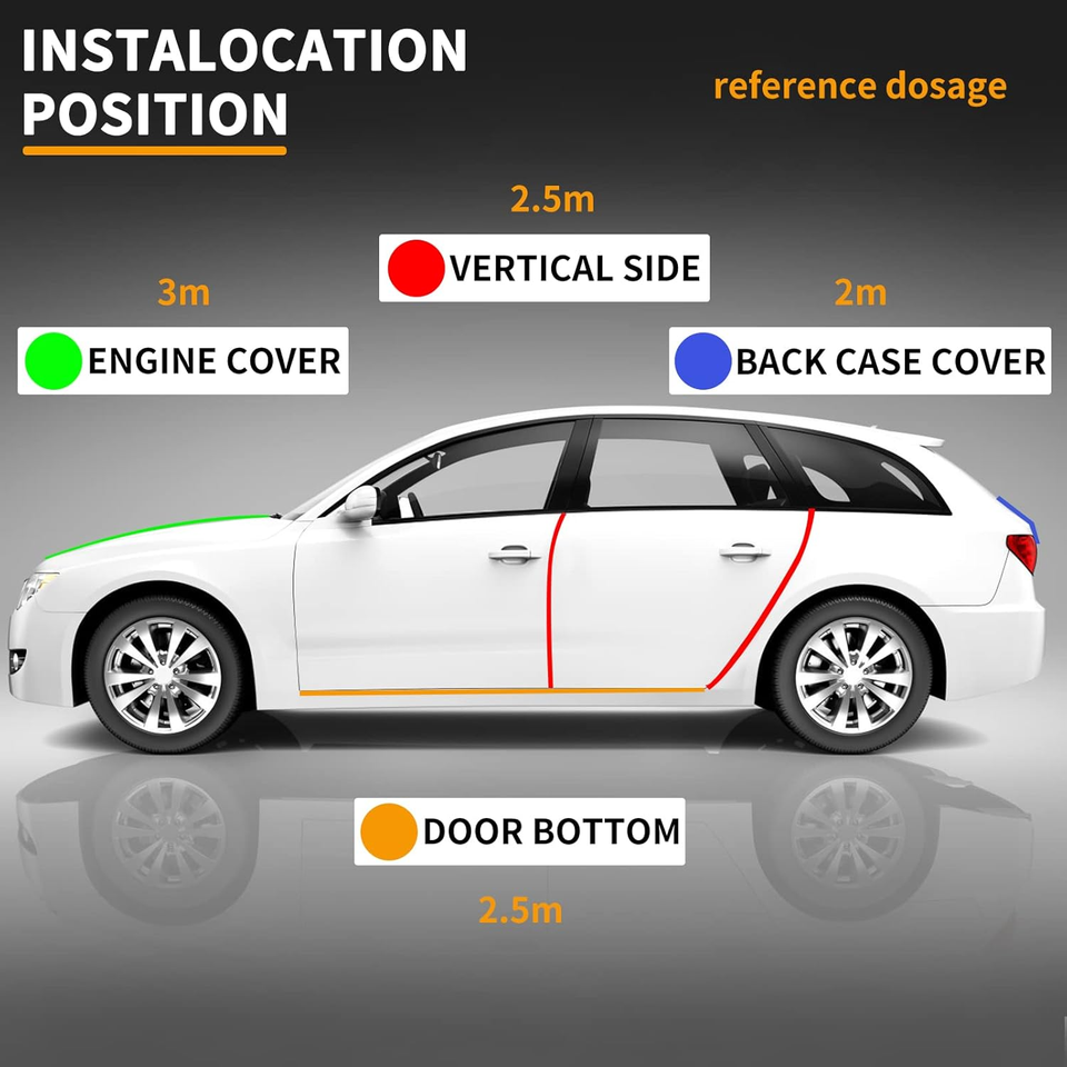 Boot Edge Protector 10M Car Door Boot Edge Protector Strip Trim U Shape Guard Seal Rubber ...