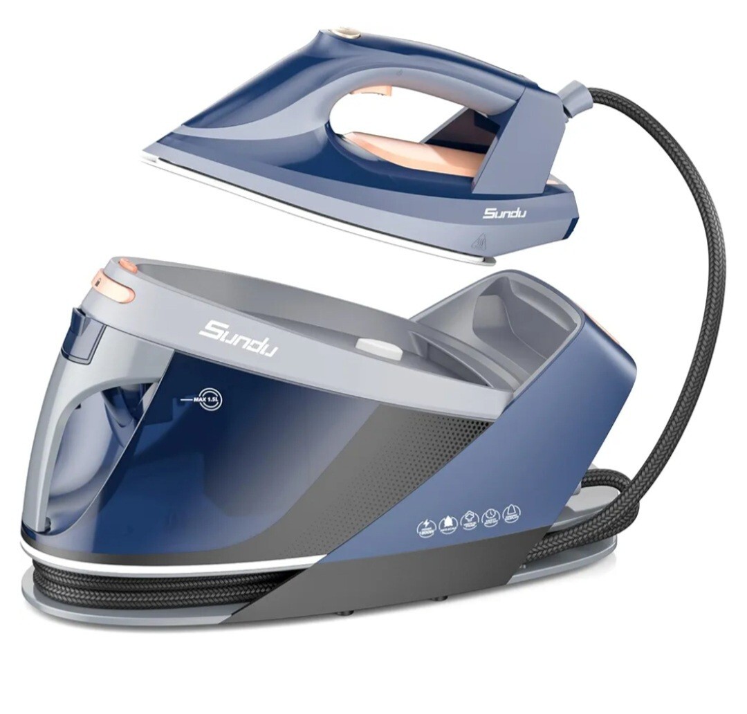 1800W Digital Steam Iron with Ceramic Soleplate & Display