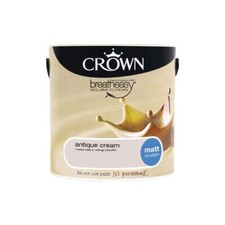 Crown Matt Coloured Emulsion Breatheasy Solvent Free Paint 2.5L All Colours