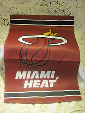 MIAMI HEAT RED AND BLACK GARDEN FLAG 12.5" X 18" 2-SIDE NEW NBA