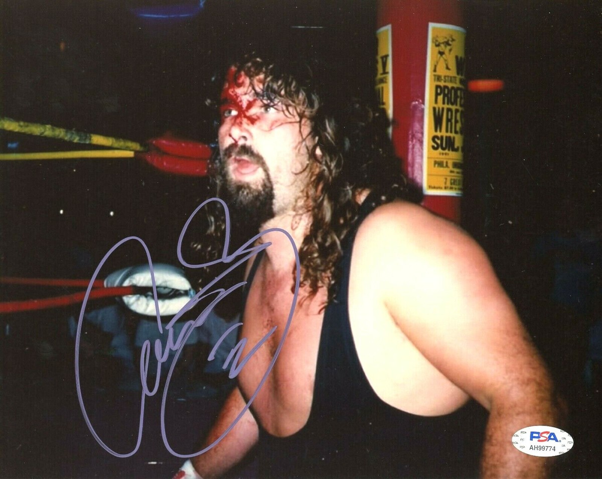 WWE CACTUS JACK HAND SIGNED AUTOGRAPHED 8X10 WRESTLING PHOTO WITH PSA DNA  COA 4 | eBay