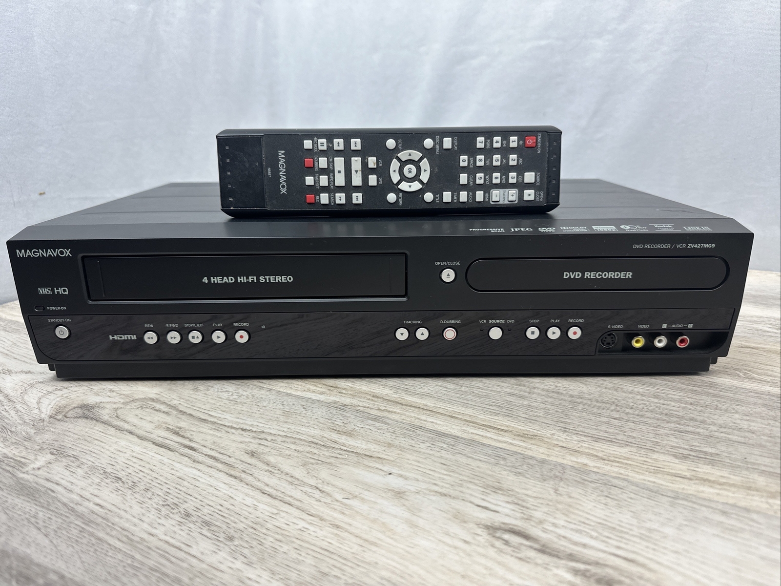 Magnavox ZV427MG9 HDMI DVD Recorder DVD/VCR Combo Dubbing with Remote Tested! eBay