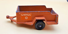 Vintage Tootsie Toy Diecast UHaul Trailer Nice Paint  All 3 Decals 3.25" Long