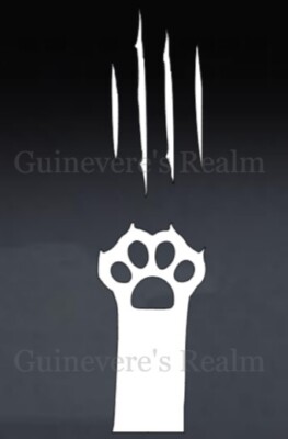Funny Cat Claw Mark Paw Kitty Mom Love Vinyl Decal Car Truck Window Sticker