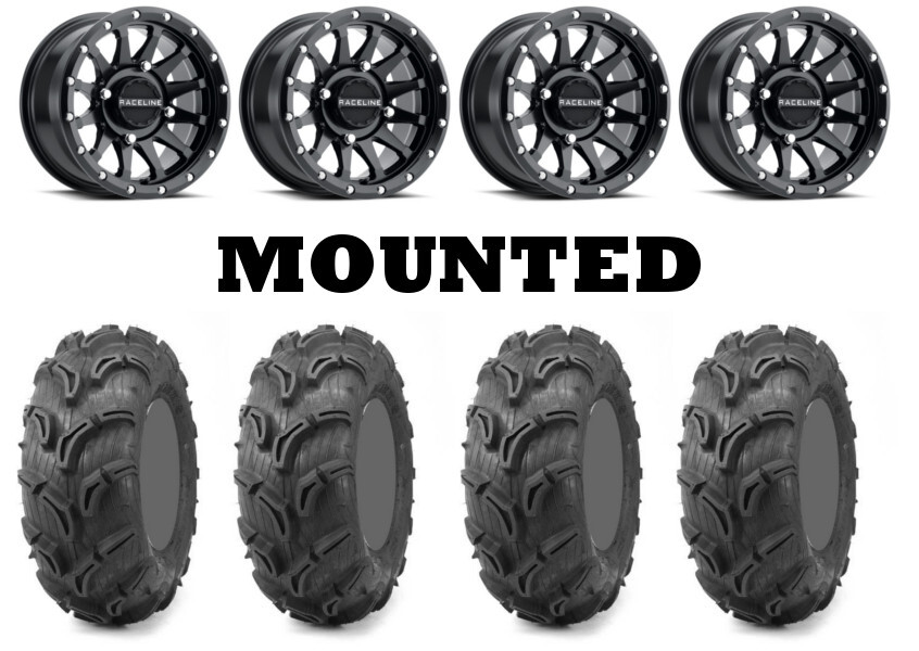 Kit Maxxis Zilla Tires 30x9-14/30x11-14 on Raceline Trophy Matte