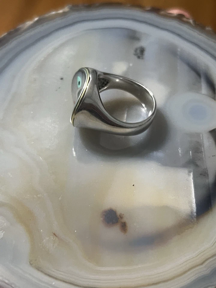 Anillo Picasso Eric Grossbardt Oro 18k Plata de Ley Talla 9.5 Foto 4 de 4