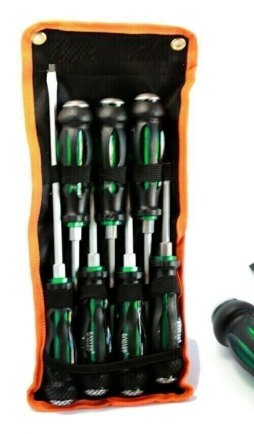 Kit 7 Cacciaviti Ad Impatto PDR* - Cacciavite A Croce E Taglio, Manico Ergonomico